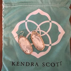 Kendra Scott - Elle Gold Drop Earrings In White Pearl